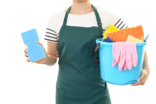 Cleaning dust and debris after renovation work