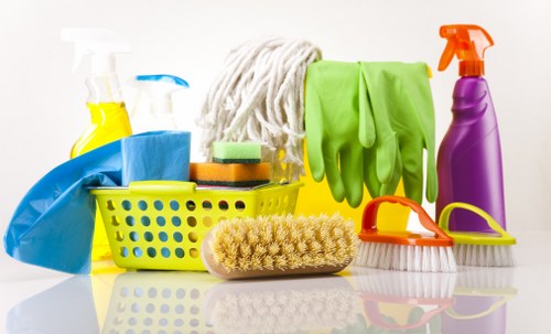 Room-by-room house cleaning priorities in a bright living space